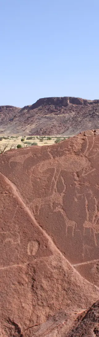 Felsmalereien in Twyfelfontain